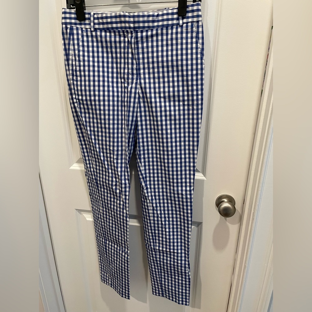 Tory Sport Blue and White Checkered Golf Pants.  Size 2